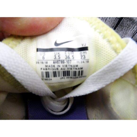 Nike Air Max 270 Sail Space Purple Women 6 Used No Box - Picture 9 of 10